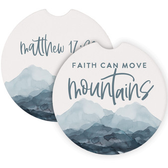Faith Mountains Matthew - Car Coasters
