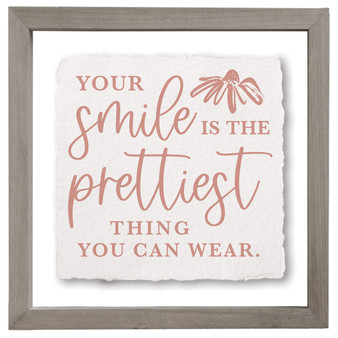 Smile Is The Prettiest - Floating Art Square