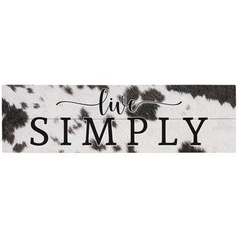 Live Simply Cow Hide - Vintage Pallet Boards