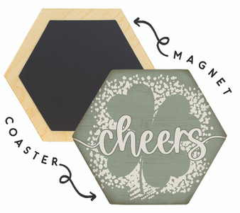 Cheers Clover - Honeycomb Coasters