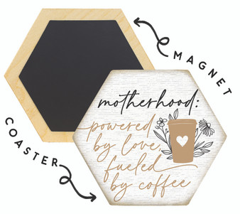 Powered By Love Coffee - Honeycomb Coasters