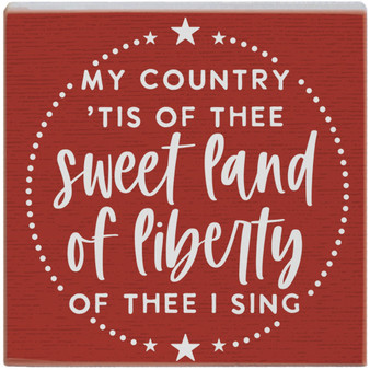 Land Of Liberty Red - Small Talk Square