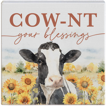 Cow-nt Your Blessings - Small Talk Square