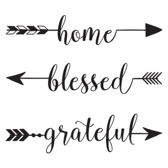 Home Blessed Grateful - Square Design