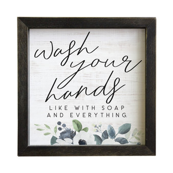 Wash Your Hands - Rustic Frames