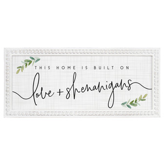 Love + Shenanigans - Beaded Rectangle Wall Art