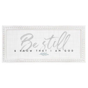 Be Still - Beaded Rectangle Wall Art