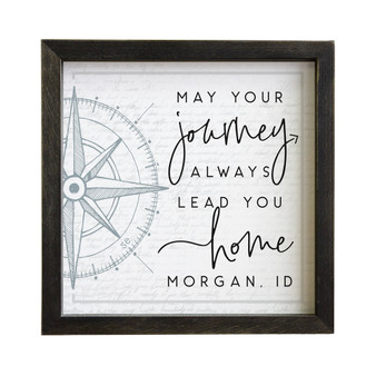 May Your Journey PER - Rustic Frame