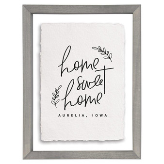 Home Sweet Home Zip PER - Floating Frame Art - Simply Said