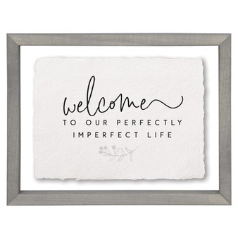 Perfectly Imperfect Life - Floating Frame Art