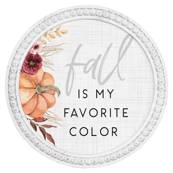 Fall Favorite Color - Beaded Round Wall Art