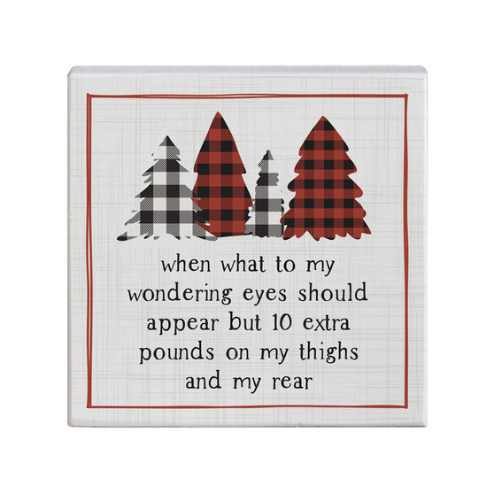 Wondering Eyes Plaid - Small Talk Square