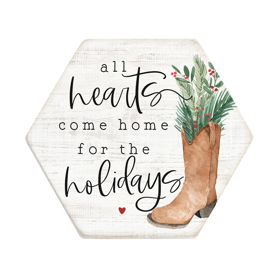 Hearts Come Home Boot - Honeycomb Coasters