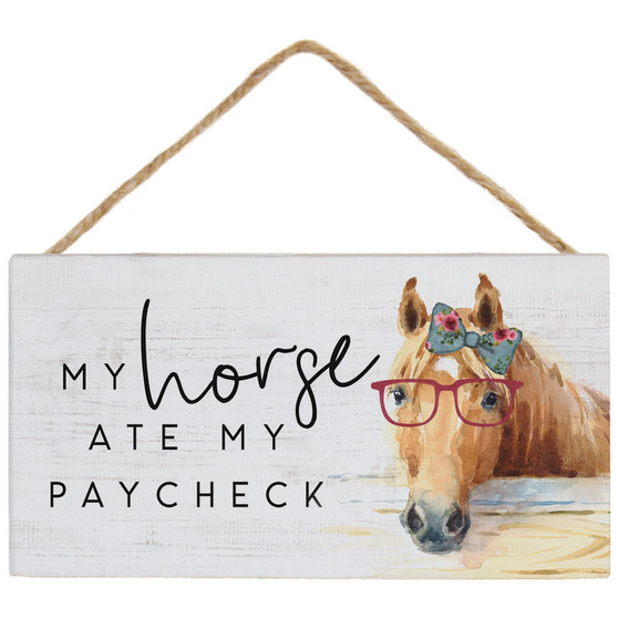 Horse Paycheck  - Petite Hanging Accent