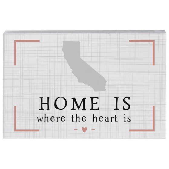 Home Heart Is STATE - Small Talk Rectangle