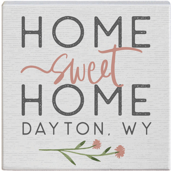 Home Sweet Home Floral PER - Small Talk Square