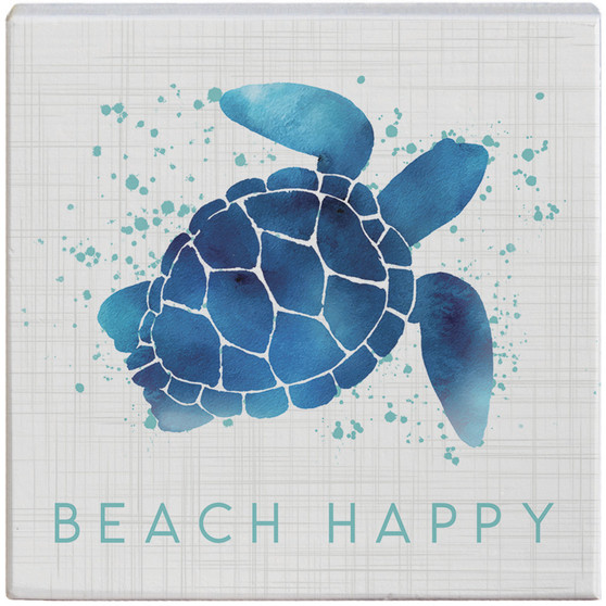 Beach Happy Turtle - Small Talk Square
