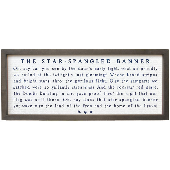 Star Spangled Banner - Farmhouse Frame