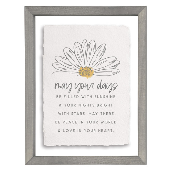 May Your Days - Floating Frame Art