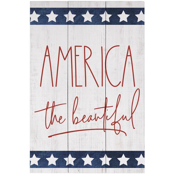 America The Beautiful - Rustic Pallet