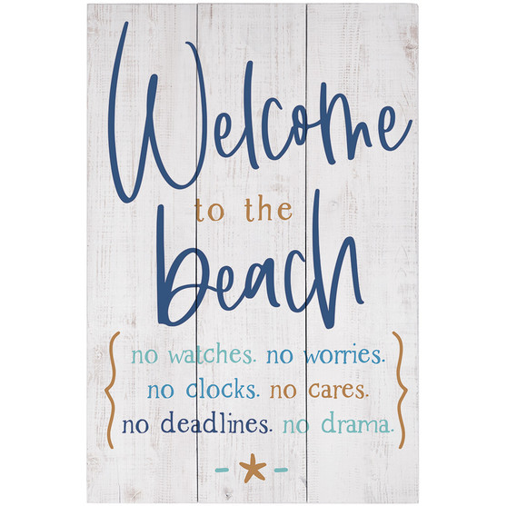 Welcome Beach - Rustic Pallet