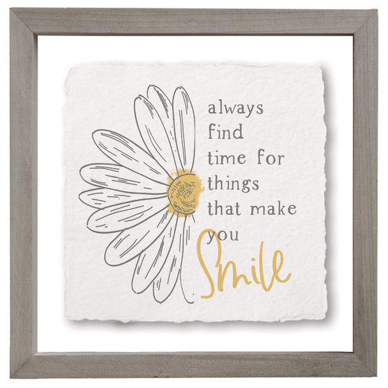 Things Make You Smile - Floating Art Square