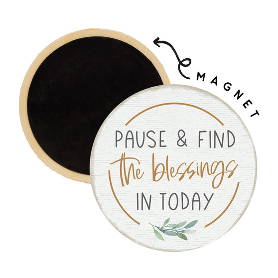 Pause & Find - Round Magnet