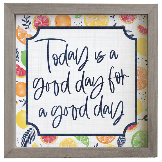 Today Good Day Fruit - Rustic Frame