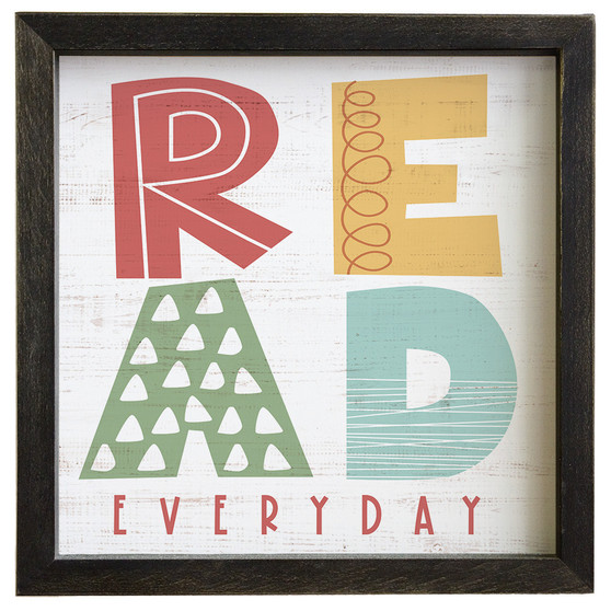 Read Everyday- Rustic Frame