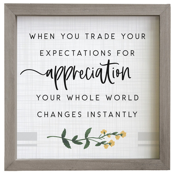 Trade Your Expectations - Rustic Frame
