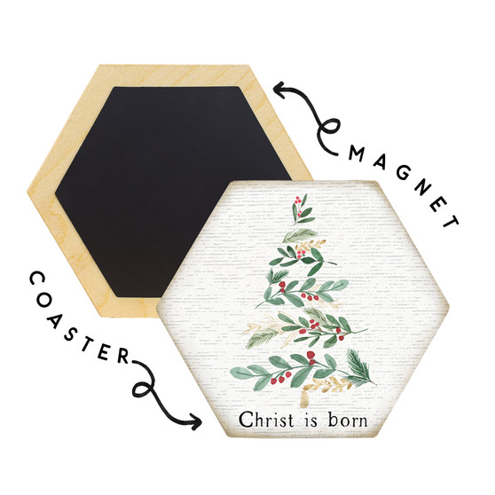 Christ Is Born - Honeycomb Coasters