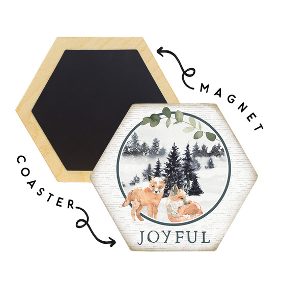 Joyful Fox - Honeycomb Coasters