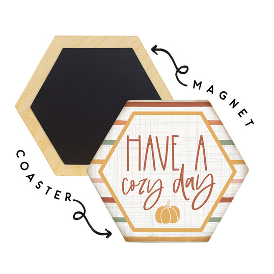 Cozy Day Stripes - Honeycomb Coasters