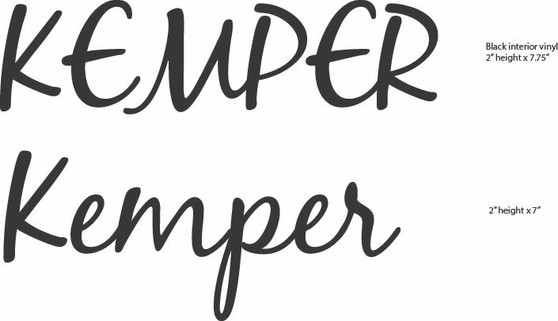 Kemper Name Design