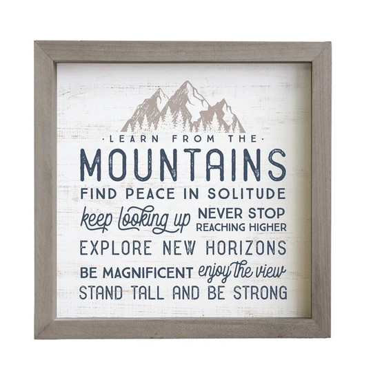 Mountains - Rustic Frame