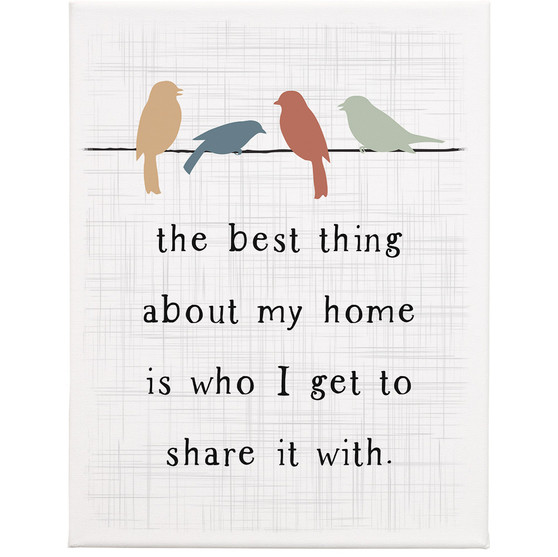 Share With Birds - Wrapped Canvas