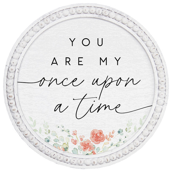 Once Upon Time - Beaded Round Wall Art