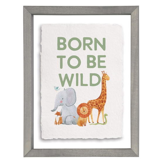 Born Wild Animals - Floating Frame Art