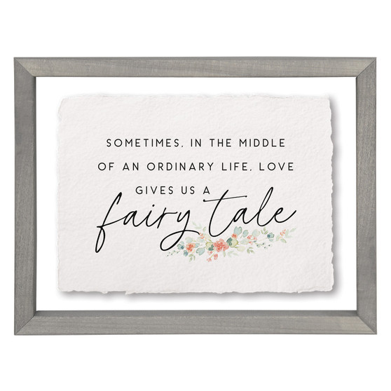 Love Gives Fairy Tale - Floating Frame Art