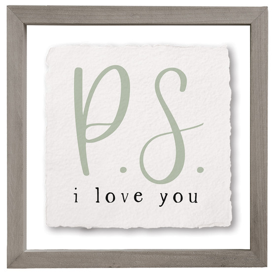 P.S. I Love You - Floating Art Square