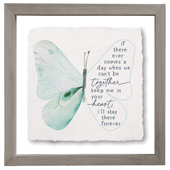 Comes A Day Butterfly - Floating Art Square