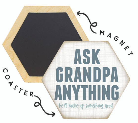 Ask Grandpa PER  - Honeycomb Magnetic Coaster