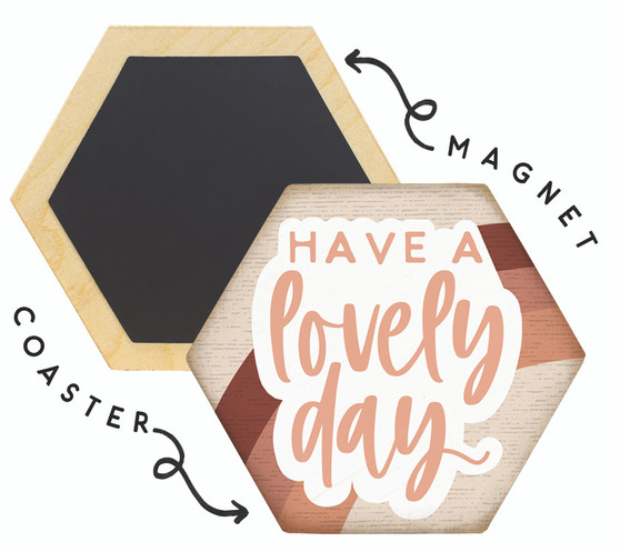 Lovely Day  - Honeycomb Magnetic Coaster