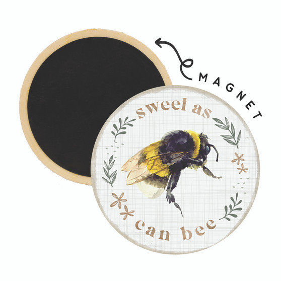 Sweet As Bee - Round Magnet