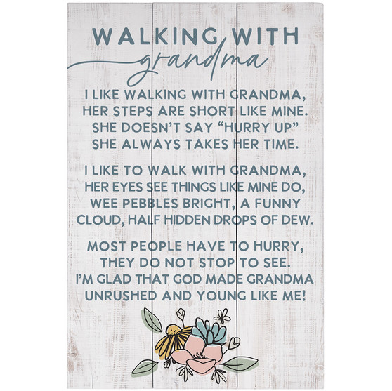 Walking With Grandma PER - Rustic Pallet