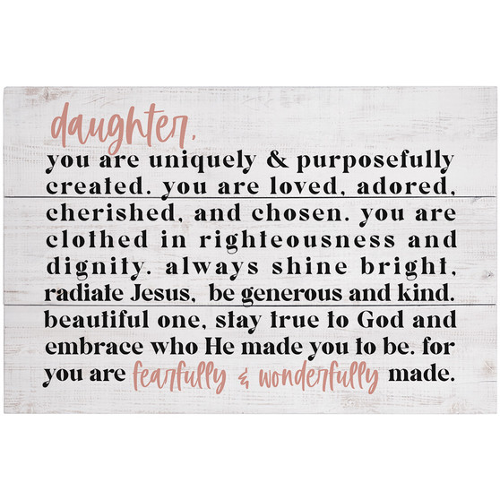 Daughter You Are - Rustic Pallet