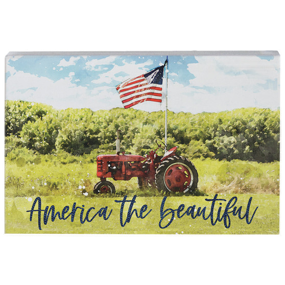 America Beautiful Tractor - Small Talk Rectangle