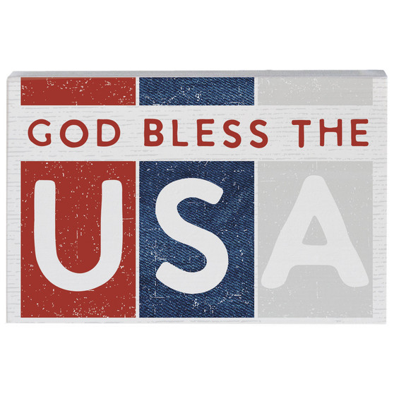 God Bless USA Stripes - Small Talk Rectangle