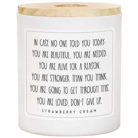No One Told You - Strawberry Cream Candle