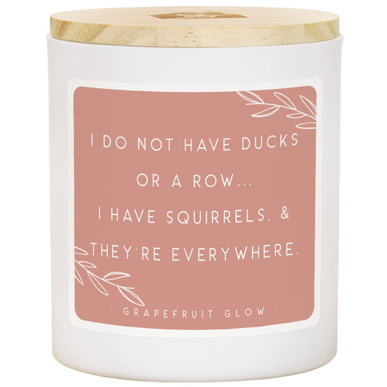 Squirrels Everywhere - Grapefruit  Glow Candle